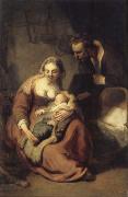 REMBRANDT Harmenszoon van Rijn The Holy Family painting